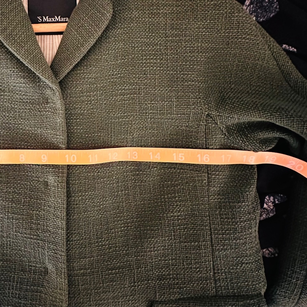 ITEM IS AVAILABLE UNTIL 9/30 - S’Max Mara green cotton jacket - Picture 4 of 6